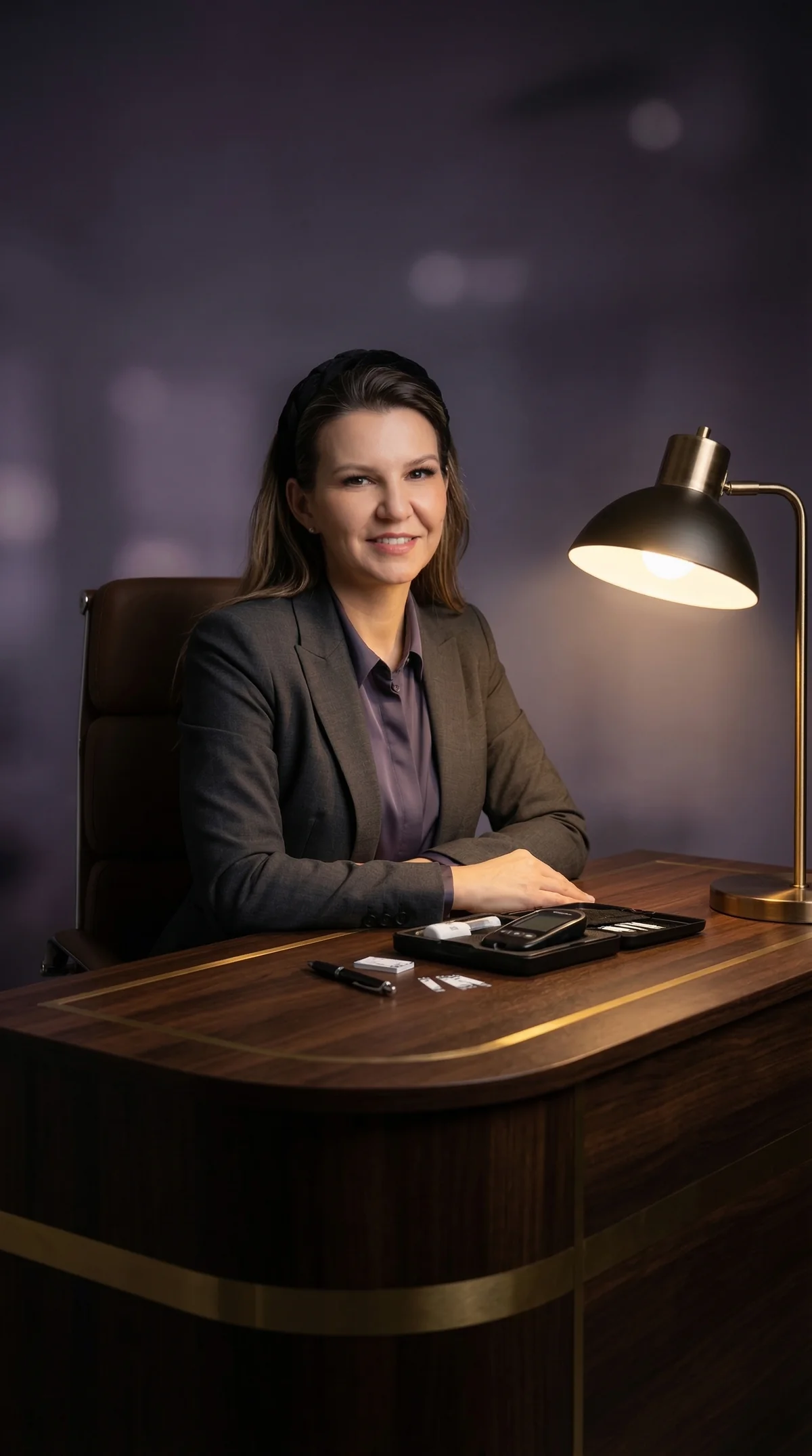 Dr. V consulting with a diabetes patient